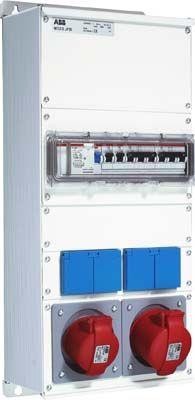  Бокс M32/2JFB CTFL с розеткамии фланцами в сборе металл IP44 ABB 2CMA100022R1000 