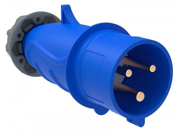  Вилка эл. каб. 16А 2P+PE 220В IP44 MAGNUM ССИ-013 ИЭК PSN01-016-3 