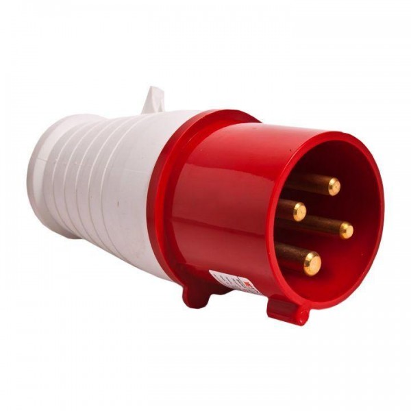 Вилка эл. каб. 16А 3P+РЕ 380В IP44 (014) EKF ps-014-16-380 