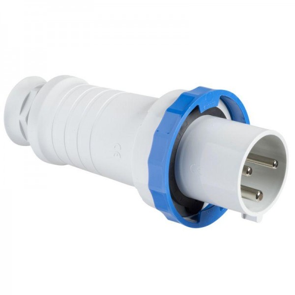  Вилка кабельная 125А 2P+E 220В винт. IP67 SchE 81390 
