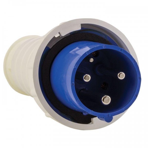  Вилка эл. каб. 63А 2P+РЕ 220В IP67 (033) EKF ps-033-63-220 