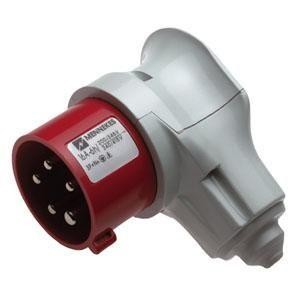  Вилка эл. каб. углов. вращ. 16А 3P+N+E IP44 380В Mennekes 3982 