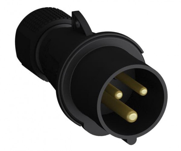  Вилка кабельная Easy&Safe 232EP6B 32А 2P+E IP44 6ч черн. ABB 2CMA103581R1000 