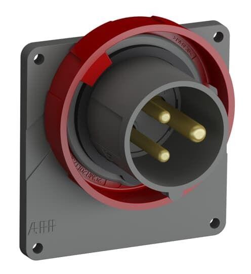  Вилка с прямым фланцем Easy&Safe 216EBU9W 16А 2P+E IP67 9ч ABB 2CMA101260R1000 