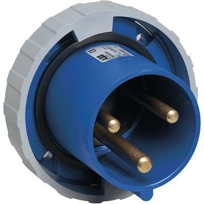  Вилка панельная с прямым фланцем 2125BU6W 125А 2P+E IP67 6ч ABB 2CMA167195R1000 