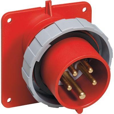  Вилка панельная 16А 3P+N+E IP67 6ч с угловым фланцем ABB 2CMA166712R1000 