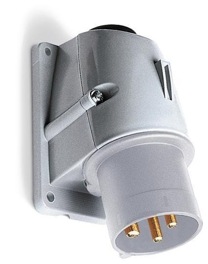  Вилка эл. 32А 3P+E IP44 для монтажа на поверхности ABB 2CMA193322R1000 