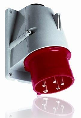  Вилка эл. 16А 3P+N+E IP44 для монтажа на поверхности ABB 2CMA193307R1000 