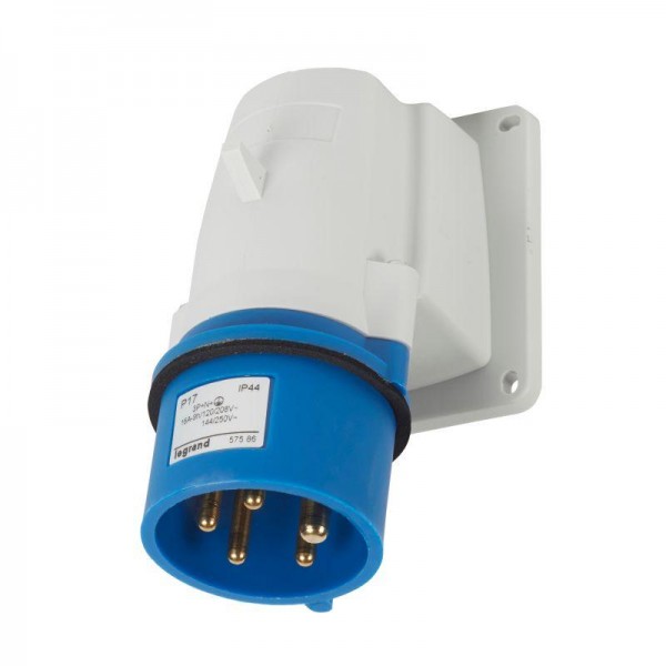  Разъем 16А 250В 3P+N+E IP44 вил. стац. Leg 057586 