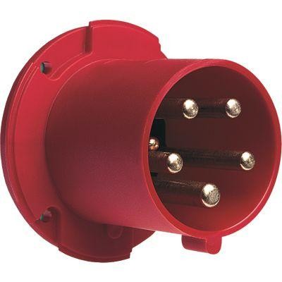 Вилка панельная с прямым фланцем 363BU6 63А 3P+E IP44 6ч ABB 2CMA167222R1000 