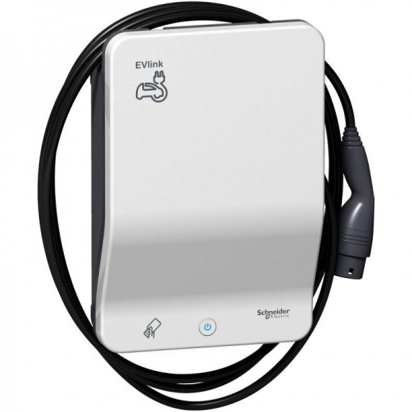  Станция зарядная EVLINK 22кВт кабель Т2+RFID SchE EVB1A22PCRI 
