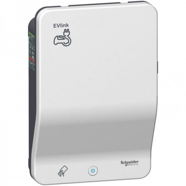  Станция зарядная EVLINK 7/22кВт розетка T2S+розетка+RFID SchE EVB1A22P4ERI 