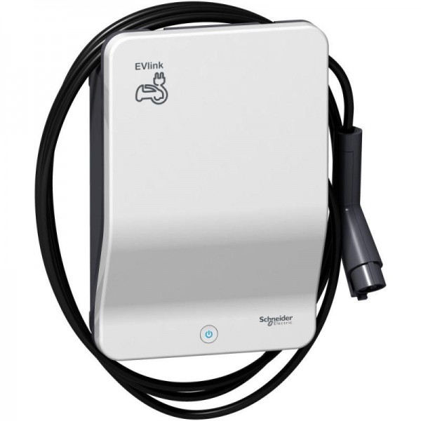  Станция зарядная для электроавтомобилей EVLINK WALLBOX PLUS кабель T1 1ф 7.4кВт SchE EVH3S7P0AK 
