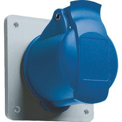  Розетка панельная 216RU9 16А 2P+E 9ч с прямым унифицир. фланцем IP44 ABB 2CMA193171R1000 