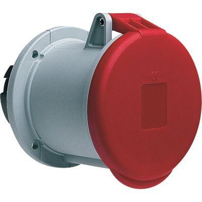  Розетка панельная 363RU6 63А 3P+E 6ч с прямым унифицир. фланцем IP44 ABB 2CMA167520R1000 