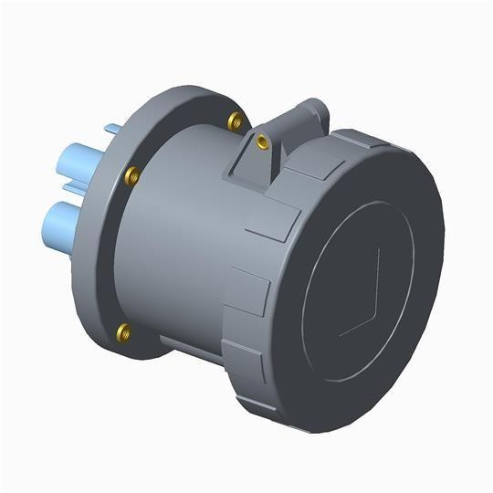  Розетка панельная 2125RU1W 125А 2P+E 1ч с прямым унифицир. фланцем IP67 ABB 2CMA167134R1000 