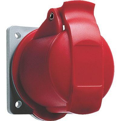 Розетка панельная 416R6 16А 3P+N+E 6ч с прямым миним. фланцем IP44 ABB 2CMA193163R1000 