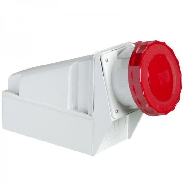  Розетка настенная 125А 380В 3P+E винт. клеммы IP67 SchE 81194 