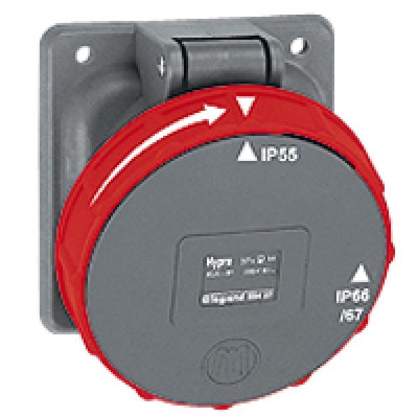  Розетка Hypra 63А 400В 4K+3 IP67 Leg 059428 