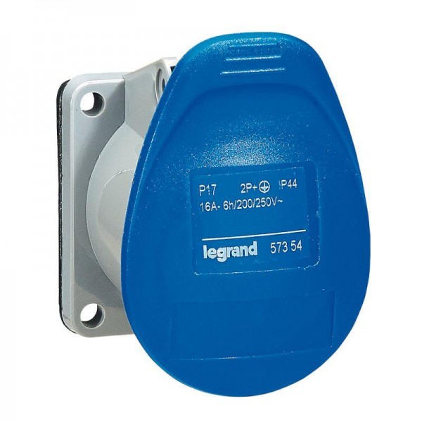  Розетка встраиваемая 16А 200/250В 2К+3 IP44 Leg 057354 