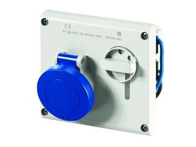  Розетка скрыт. уст. 16А 400В 3P+E IP44 DKC DIS4001686 