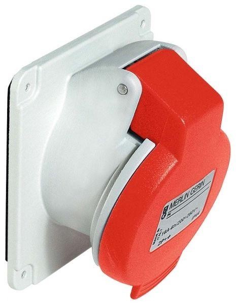 Розетка СП угл. 16А 380В 3P+N+E винт. клеммы IP44 SchE PKF16F435 