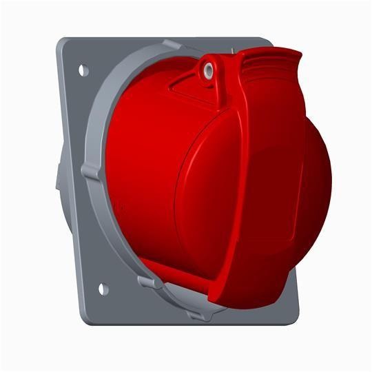  Розетка СП 32А 220В 2P+E IP44 панельн. угл. ABB 2CMA170027R1000 