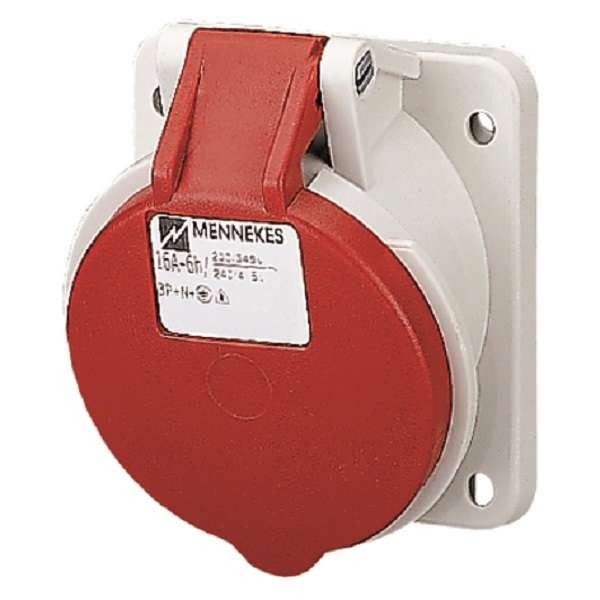  Розетка панельная 16А 5п 6ч 400В Mennekes 3744 