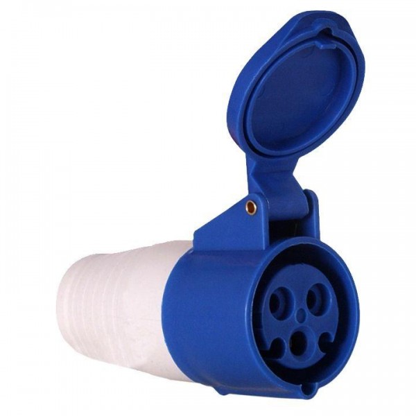  Розетка кабельная 16А 220В 2P+РЕ IP44 (213) EKF ps-213-16-220 
