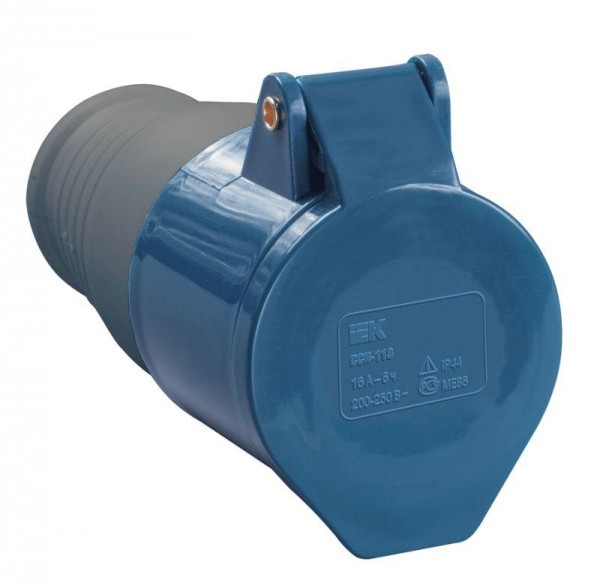  Розетка кабельная 32А 220В 2P+PE ССИ-223 IP44 ИЭК PSR21-032-3 