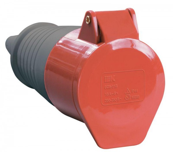  Розетка кабельная 32А 380В 3P+PE+N ССИ-225 IP44 ИЭК PSR22-032-5 
