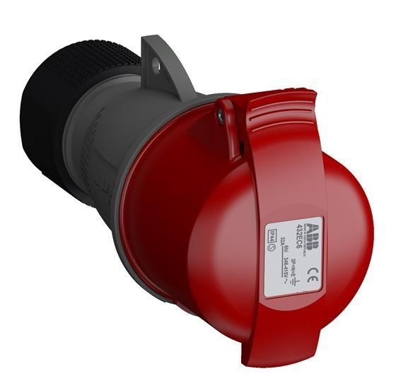  Розетка кабельная 432EC6 Easy&Safe 432EC6 32А 3P+N+E IP44 6ч ABB 2CMA102051R1000 