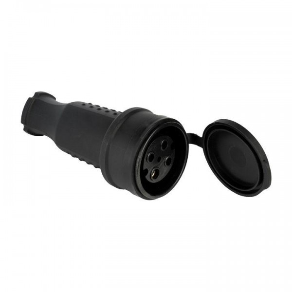  Розетка переносная PROxima 32А IP44 3P+PE 380В с защ. крышкой каучук EKF RPS-022-32-380-44 