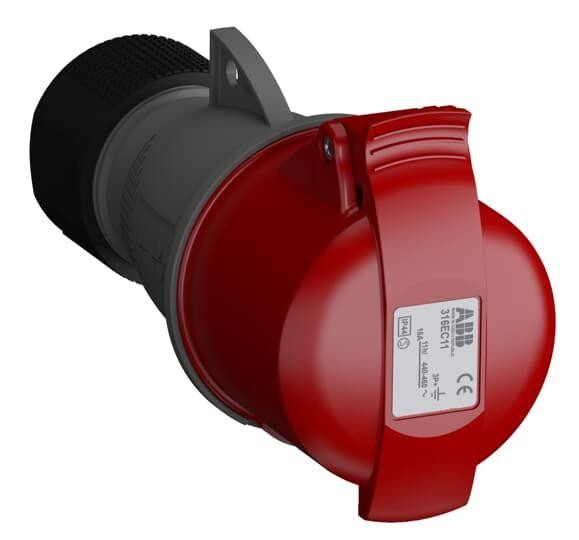  Розетка кабельная 316EC11 Easy&Safe 316EC11 16А 3P+E IP44 11ч ABB 2CMA102016R1000 