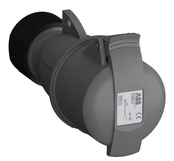  Розетка кабельная 316EC1 Easy&Safe 316EC1 16А 3P+E IP44 1ч ABB 2CMA102007R1000 
