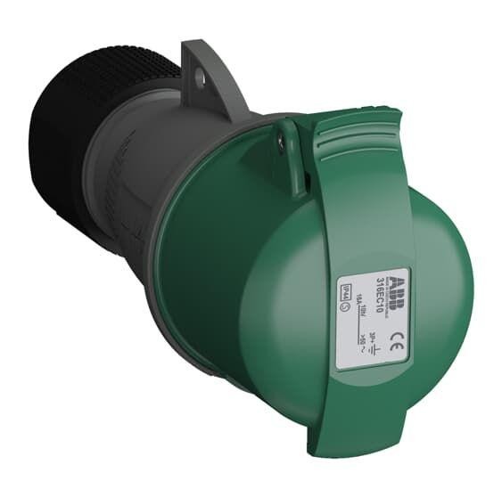  Розетка кабельная 316EC10 Easy&Safe 316EC10 16А 3P+E IP44 10ч ABB 2CMA102015R1000 