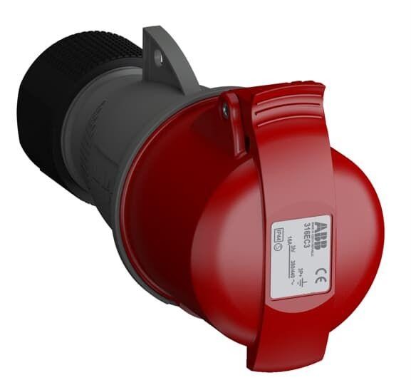  Розетка кабельная 316EC3 Easy&Safe 316EC3 16А 3P+E IP44 3ч ABB 2CMA102009R1000 