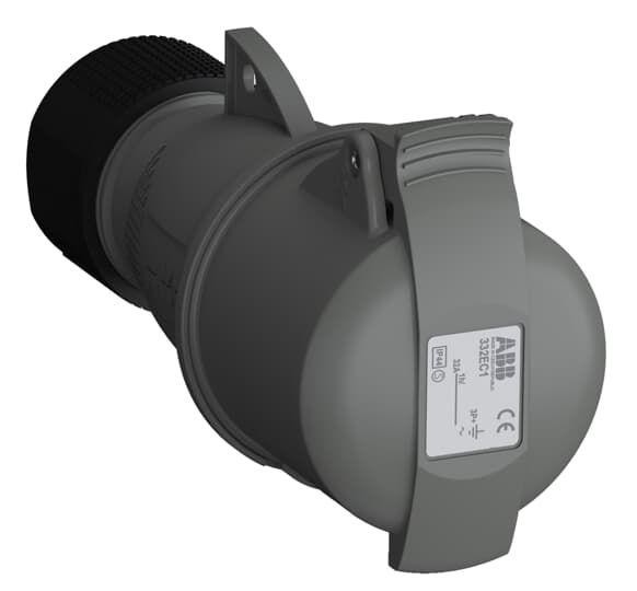  Розетка кабельная 332EC1 Easy&Safe 332EC1 32А 3P+E IP44 1ч ABB 2CMA102035R1000 