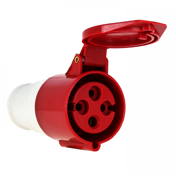  Розетка кабельная 63А 380В 3P+РЕ IP44 (234) EKF ps-234-63-380 