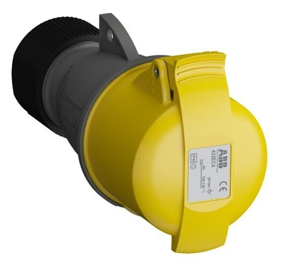  Розетка кабельная 432EC4 Easy&Safe 432EC4 32А 3P+N+E IP44 4ч ABB 2CMA102049R1000 