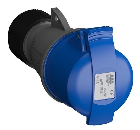  Розетка кабельная 432EC9 Easy&Safe 432EC9 32А 3P+N+E IP44 9ч ABB 2CMA102053R1000 