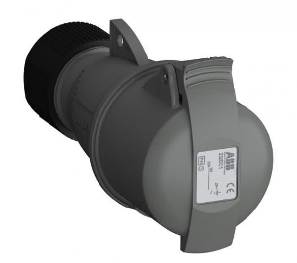  Розетка кабельная 232EC1 Easy&Safe 232EC1 32А 2P+E IP44 1ч ABB 2CMA102027R1000 