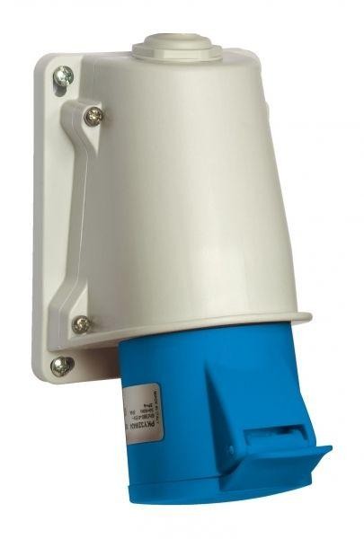  Розетка настенная 16А 2P+З IP44 SchE PKY16W423 