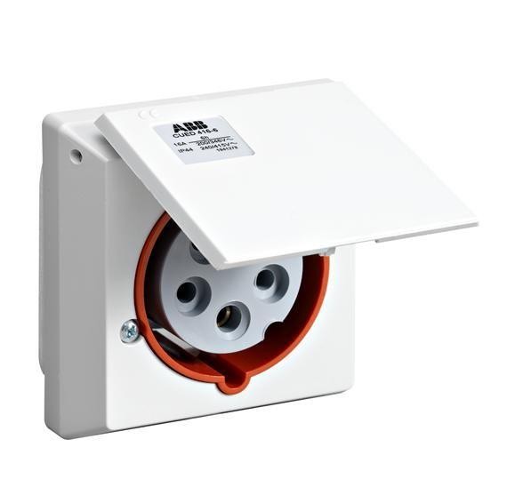  Розетка СП CUED416-6 16А 400В 3P+N+E IP44 ABB 2CMA178699R1000 