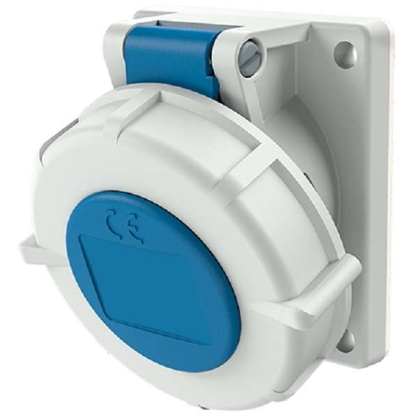  Розетка панельная Twin CONTACT 16А 3п 230В  IP67 Mennekes 1701 