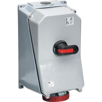  Розетка 125А 3P+N+E с выкл. и мех. блокировкой металл. IP44 ABB 2CMA168053R1000 
