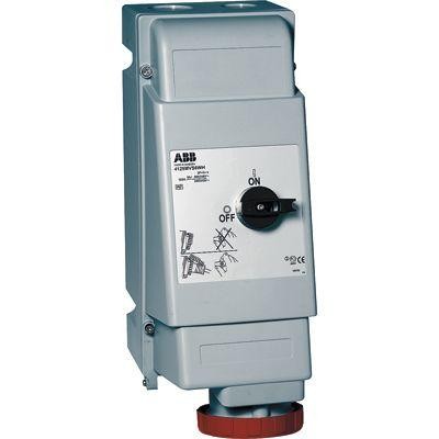  Розетка наружн. уст. 125А 3P+N+E с выкл. и мех. блокировкой IP67 ABB 2CMA162792R1000 
