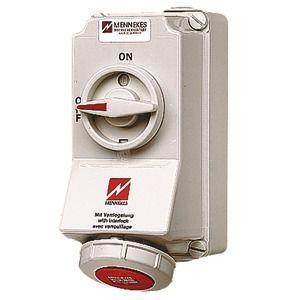  Розетка наружн. уст. Duo 32А 3P+E+N IP67 с мех. блок Mennekes 5608A 