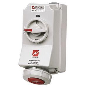  Розетка наружн. уст. Duo 32А 3P+E 3ч IP67 с мех. блок Mennekes 5792A 