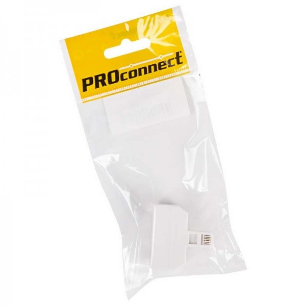  Тройник телефонный 6Р-4С (инд. упак.) PROCONNECT 03-0041-9 